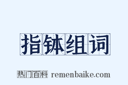 指钵组词是什么意思的图片